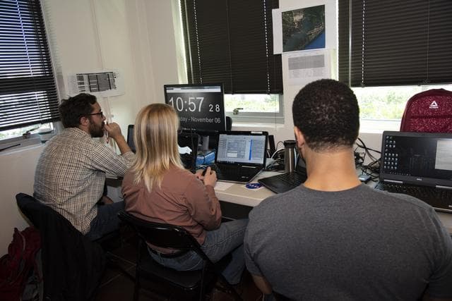 NASA image: QSF18 Field Research Team Monitors Data from Flight