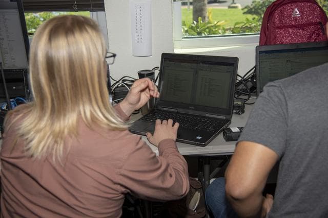 NASA image: QSF18 Field Research Team Monitors Data from Flight