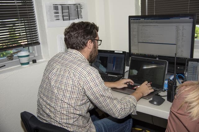 NASA image: QSF18 Field Research Team Monitors Data from Flight