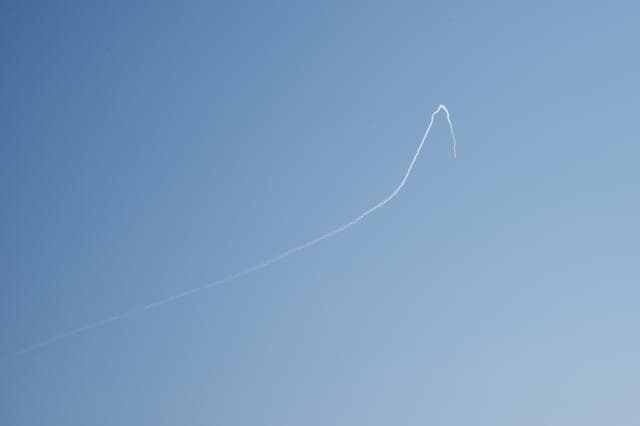 NASA image: Contrail of NASA F/A-18 Seen Off Coast During QSF18 Flight
