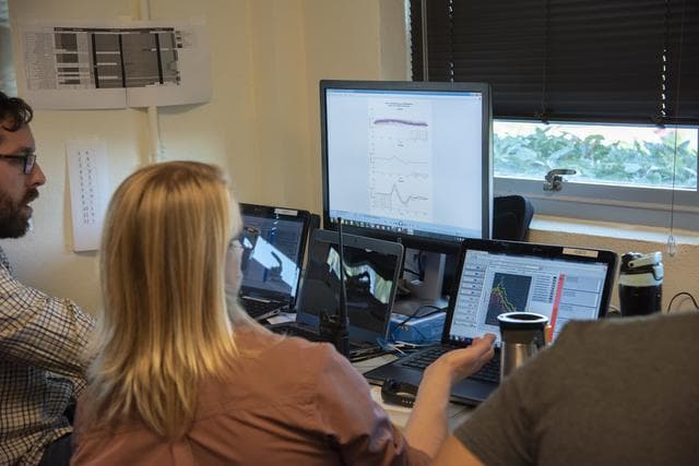 NASA image: QSF18 Field Research Team Monitors Data from Flight