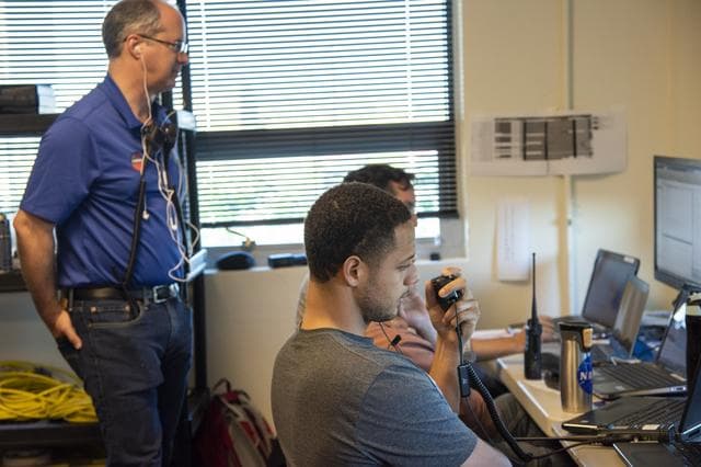 NASA image: QSF18 Field Research Team Monitors Data from Flight