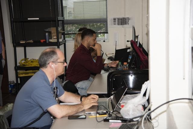 NASA image: QSF18 Field Research Team Monitors Data from Flight