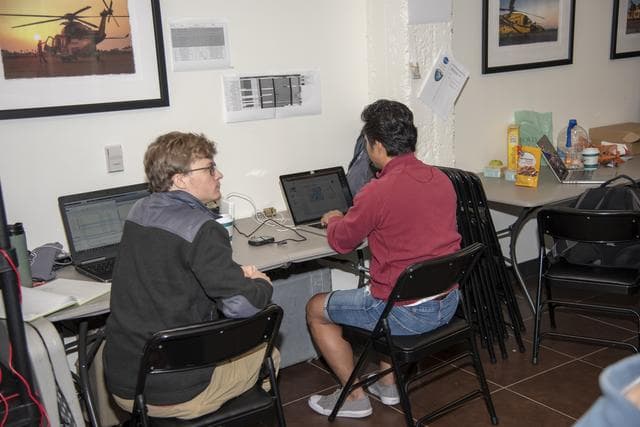 NASA image: QSF18 Field Research Team Monitors Data from Flight