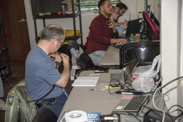 NASA image: QSF18 Field Research Team Monitors Data from Flight
