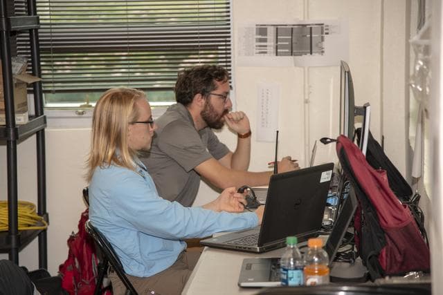 NASA image: QSF18 Field Research Team Monitors Data from Flight