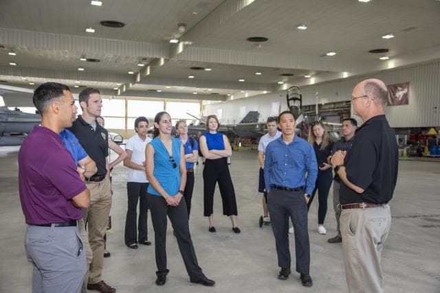 NASA image: Pilot Nils Larsen Speaks to Astronauts on X-59 Research Using Jets