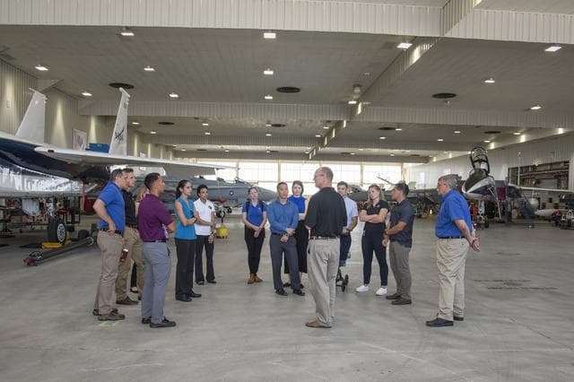 NASA image: Pilot Nils Larsen Speaks to Astronauts on X-59 Research Using Jets