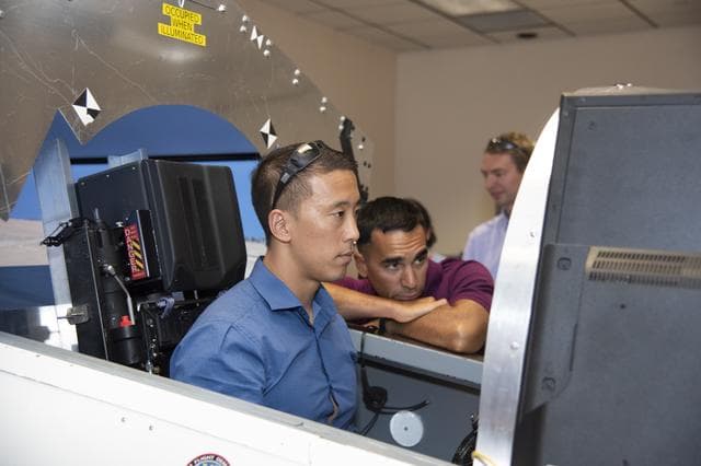 NASA image: Astronauts Pilot X-59 Simulator at Armstrong Flight Research Center
