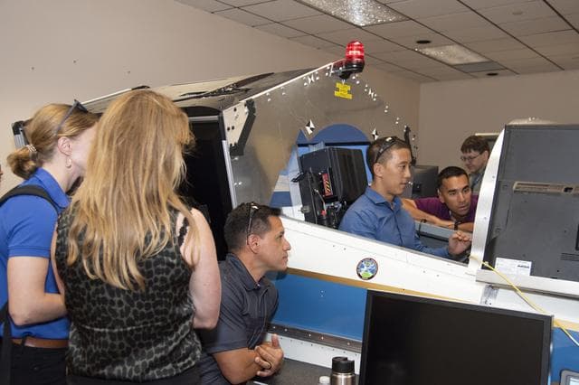 NASA image: Astronauts Pilot X-59 Simulator at Armstrong Flight Research Center