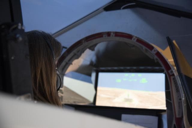 NASA image: Astronaut Pilots X-59 Simulator at Armstrong Flight Research Center