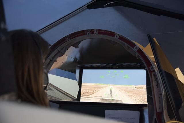 NASA image: Astronaut Pilots X-59 Simulator at Armstrong Flight Research Center