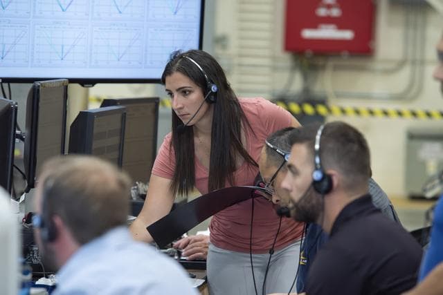 NASA image: Deputy Project Manager for the DC-8, Kirsten Boogaard, is a hands-on leader at NASA Armstrong Flight Research Center