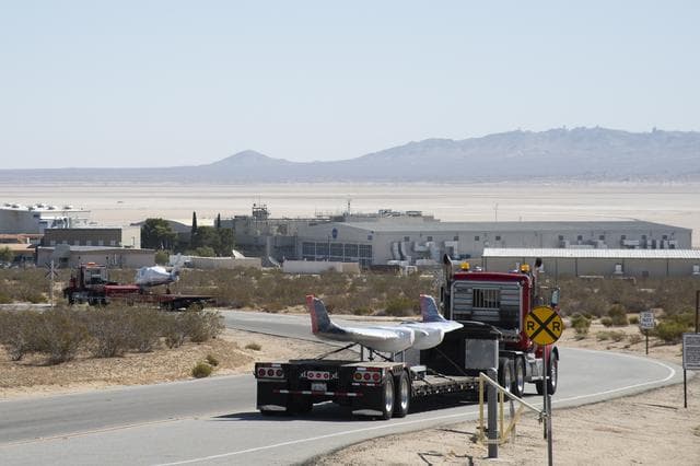 NASA image: X-57 Mod II Vehicle Arrives at NASA Armstrong