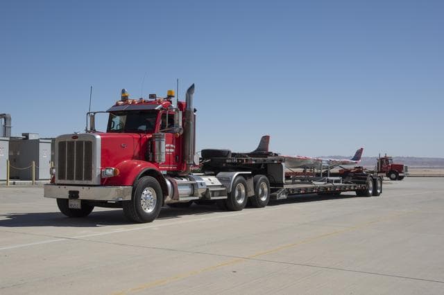 NASA image: X-57 Mod II Vehicle Arrives at NASA Armstrong