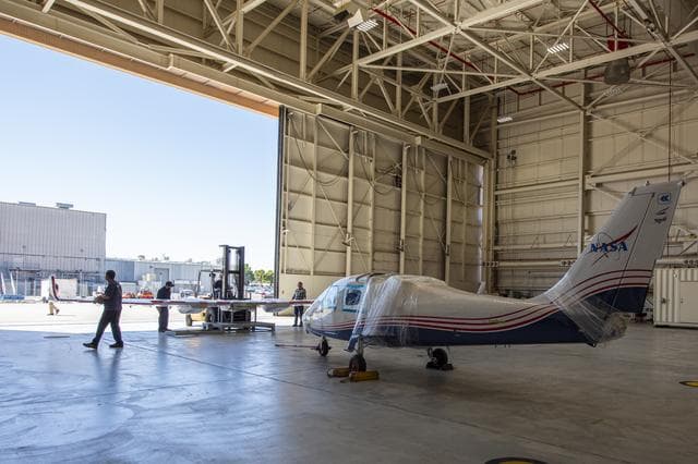 NASA image: X-57 Mod II Vehicle Delivered to NASA Armstrong