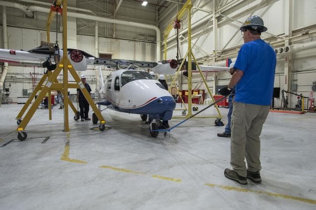 NASA image: X-57 Mod II Reassembly Begins at NASA Armstrong 