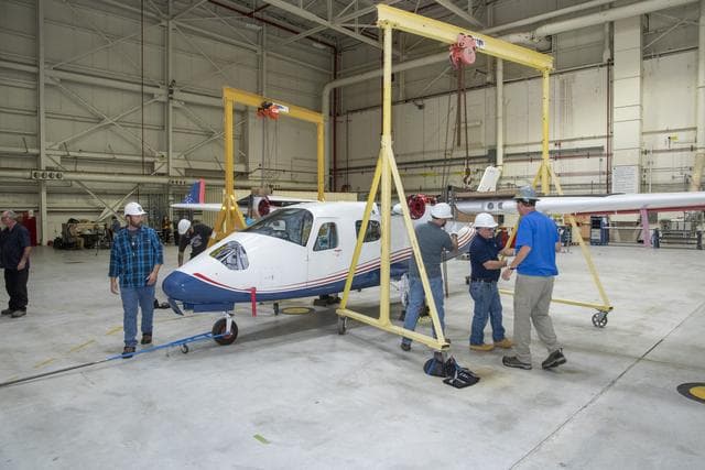 NASA image: X-57 Mod II Reassembly Begins at NASA Armstrong 