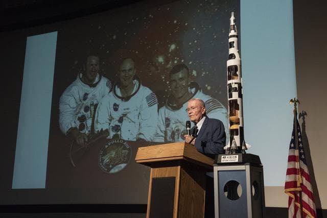 NASA image: Apollo Astronaut Fred Haise Talks About Apollo 13