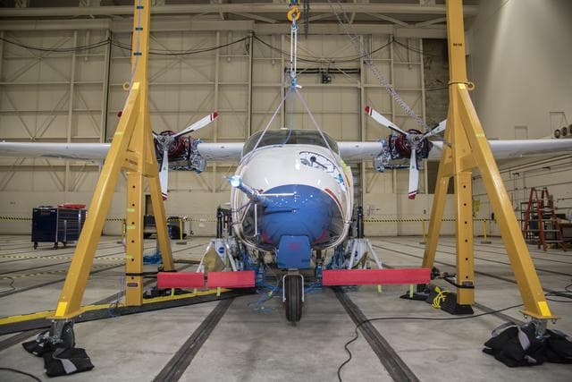 NASA image: X-57 Preps for Ground Vibration Testing in Mod 2 Configuration