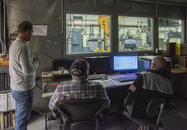 NASA image: X-57 Cruise Motor Controller Undergoes Vibration Testing