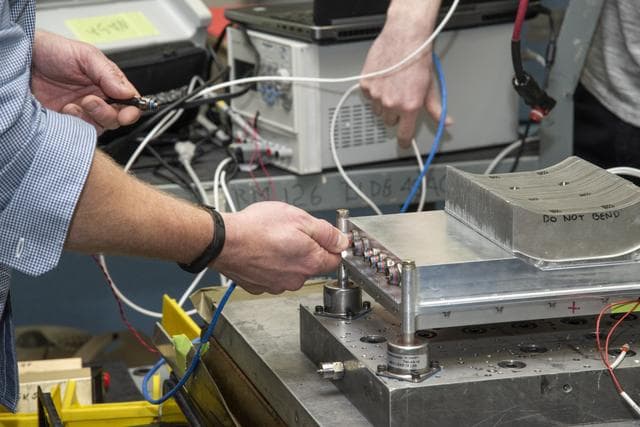 NASA image: Engineers Prepare X-57 Cruise Motor Controller for Vibration Testing