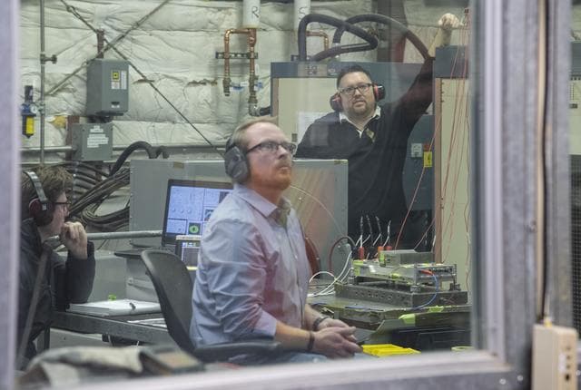 NASA image: X-57 Cruise Motor Controller Undergoes Vibration Testing