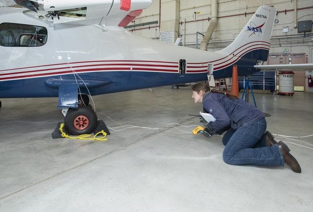 NASA image: X-57 Undergoes Initial Telemetry Testing