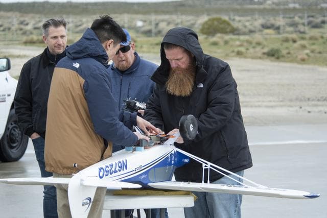 NASA image: Latest Mars Aircraft Prototype Flies
