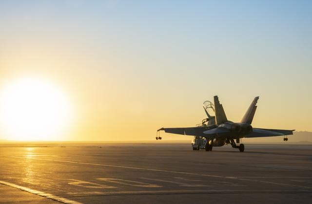 NASA image: NASA F/A-18 Towed At Sunrise for Flight