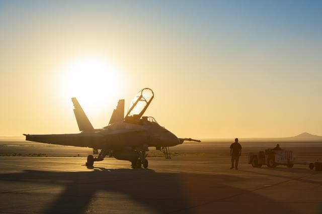 NASA image: NASA F/A-18 Sits on Apron Prior to Flight