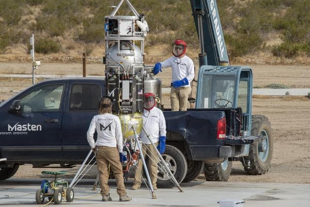 NASA image: Masten Prepares Rocket to Test Lunar Precision Landing Technology