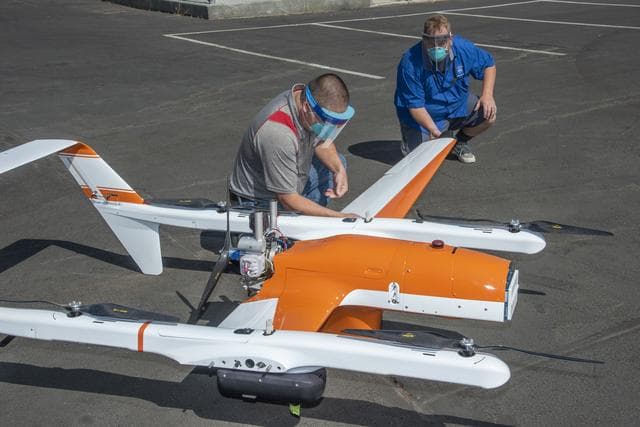 NASA image: HQ-90 aircraft arrived and assembled at NASA's Armstrong Flight Research Center