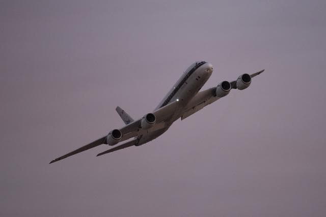 NASA image: DC-8 Sunset Lift Off