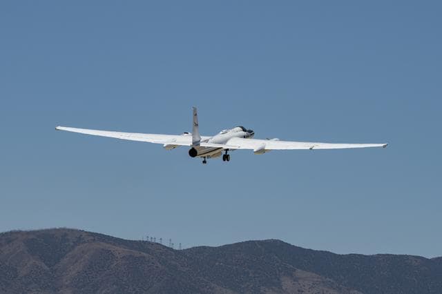 NASA image: NASA’s ER-2 performs a DCOTSS check flight