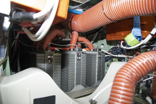 NASA image: X-57 Battery Packs Installed in Aircraft