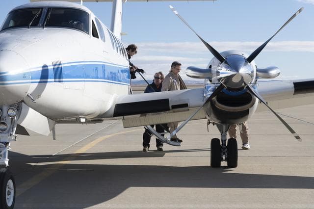 NASA image: King Air N801NA SoOpSAR Deployment