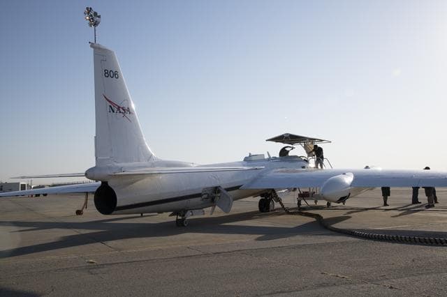 NASA image: NASA’s ER-2 aircraft deploys for ALOFT mission