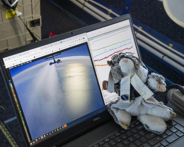 NASA image: NASA’s DC-8 aircraft tracks fuel in ecoDemonstrator 2023 project with Boeing, partners