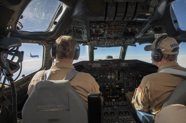 NASA image: NASA’s DC-8 aircraft tracks fuel in ecoDemonstrator 2023 project with Boeing, partners