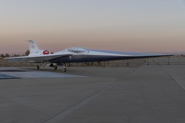 NASA image: NASA’s X-59 Sits on Ramp 
