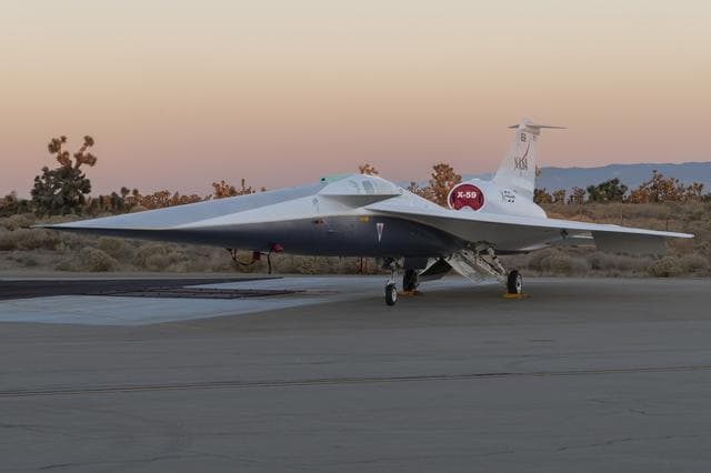 NASA image: NASA’s X-59 Sits on Ramp 