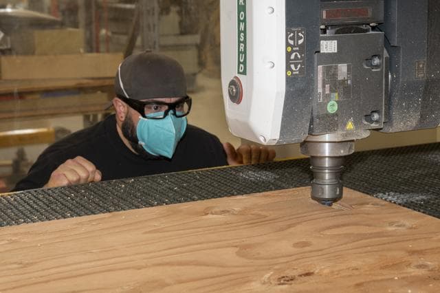 NASA image: Experimental Fabrication Shop Creates Floorboards for X-66