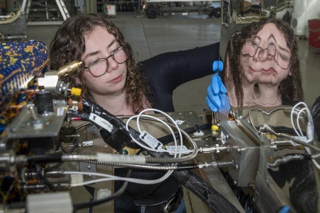 NASA image: Engineers prepare the ER-2 for airborne science mission, GLOVE