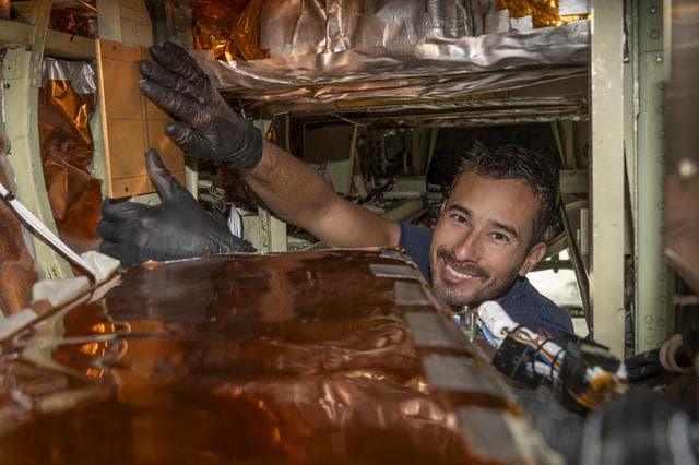 NASA image: Engineers prepare the ER-2 for airborne science mission, GLOVE