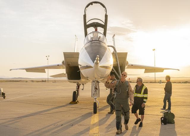NASA image: NASA Test Pilot Prepares for Rehearsal Flight