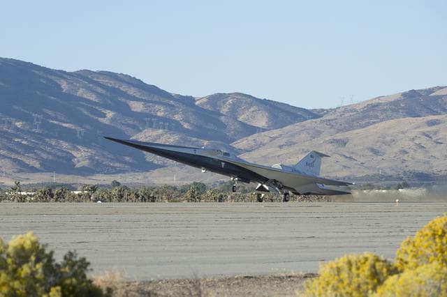 NASA image: NASA’s X-59 Lifts Off for First Flight
