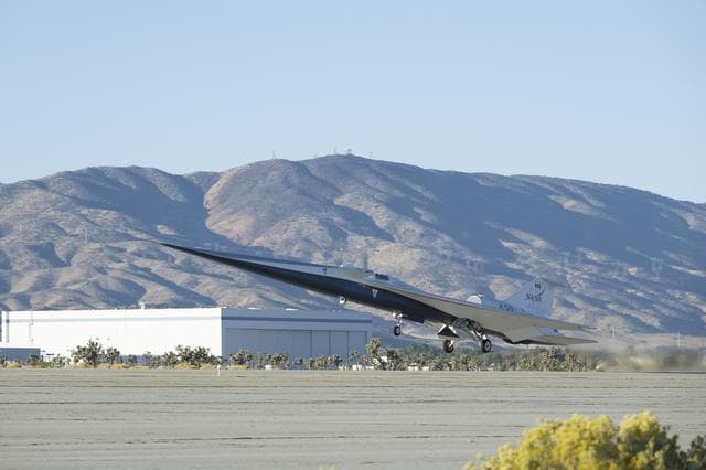 NASA image: NASA’s X-59 Takes Historic First Flight