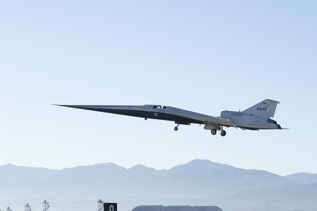 NASA image: NASA’s X-59 Lifts Off for First Flight