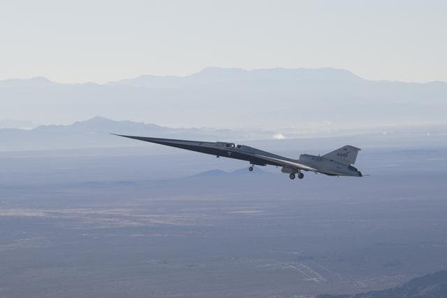 NASA image: NASA’s X-59 in Flight for the First Time